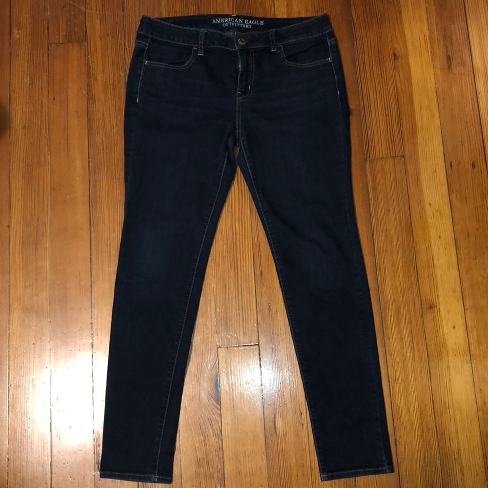 American Eagle Dark Wash Jeggings, Size 10